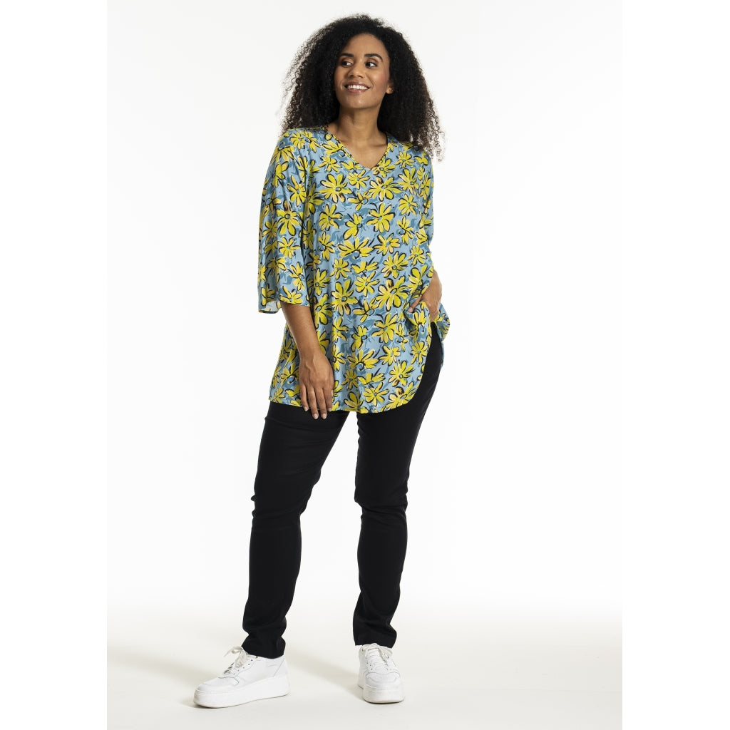 Studio SCamilla Tunic Tunic Blue yellow green flowers