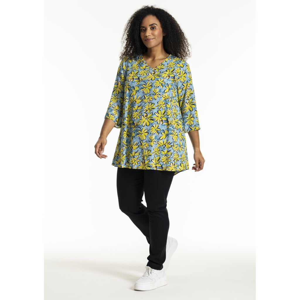 Studio SCamilla Tunic Tunic Blue yellow green flowers
