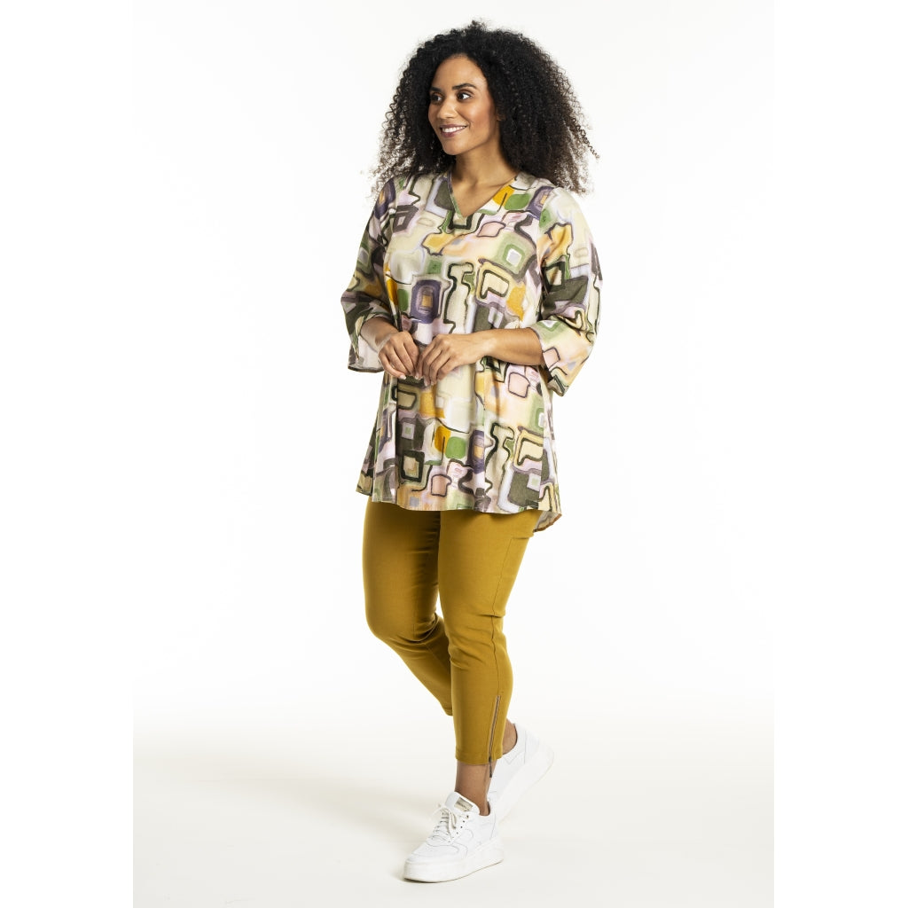 Studio SCamilla Tunic Tunic Mix pattern green print