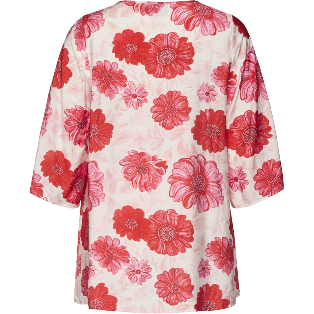 Studio SCamilla Tunic Tunic White with Red Flower