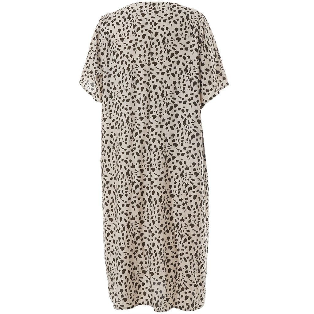 Studio SCarmen Dress Dress Sand + Leo print