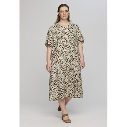 Studio SCarmen Dress Dress Sand + Leo print