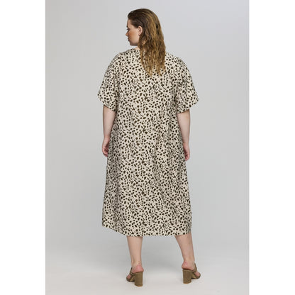 Studio SCarmen Dress Dress Sand + Leo print