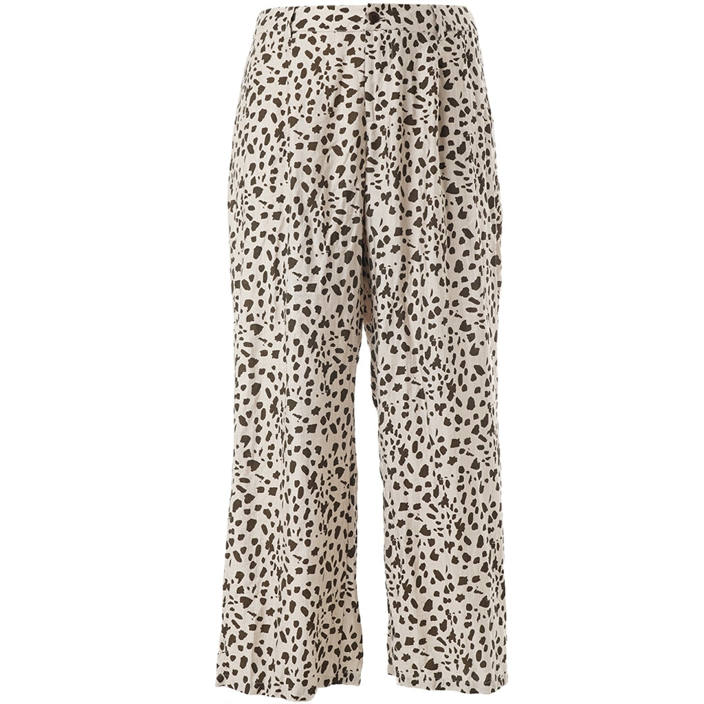 Studio SCassandra Trousers Trousers Sand + Leo print
