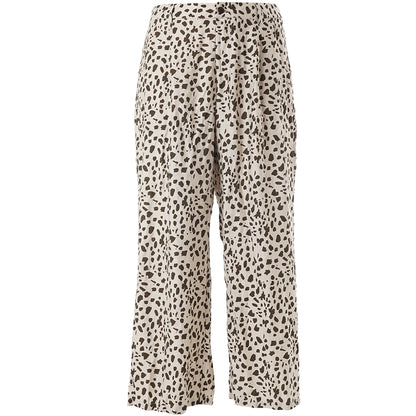 Studio SCassandra Trousers Trousers Sand + Leo print