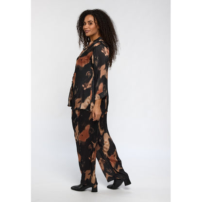 Studio SCharlotte Shirt Shirt Black with brown shades