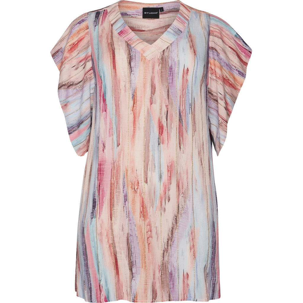 Studio SCornelia Tunic Tunic Pink with gold stripes