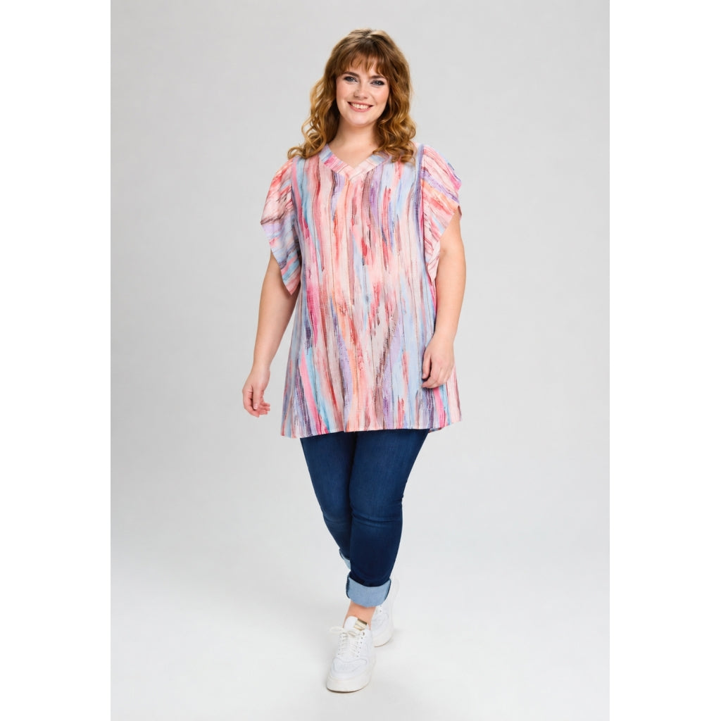 Studio SCornelia Tunic Tunic Pink with gold stripes
