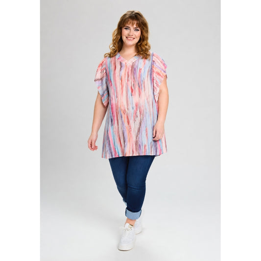 Studio SCornelia Tunic Tunic Pink with gold stripes