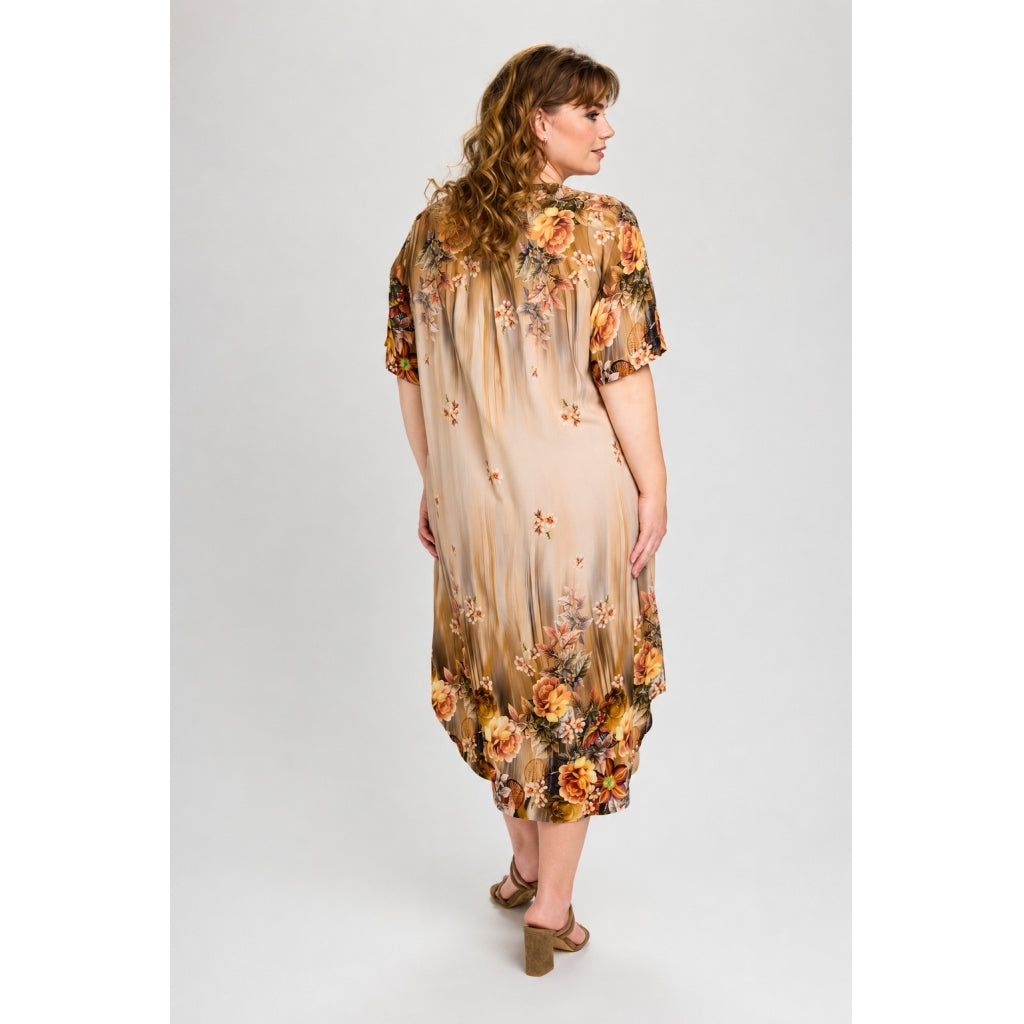 Studio SCosima Long Dress Dress Sand board with flowers