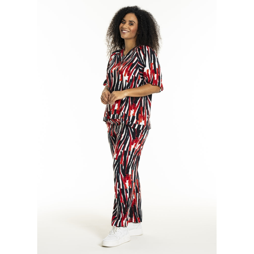 Studio SDasie Blouse Blouse White with red stripes