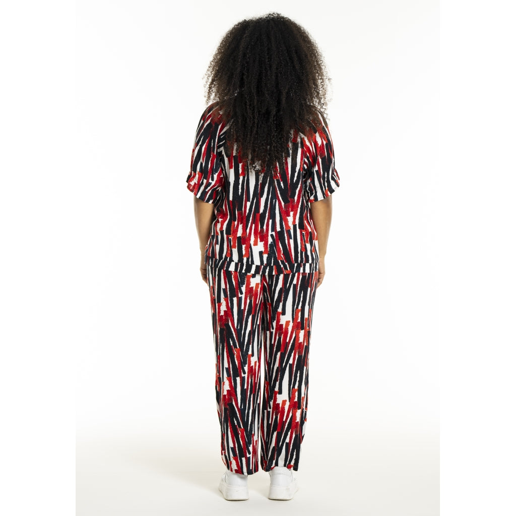 Studio SDasie Blouse Blouse White with red stripes