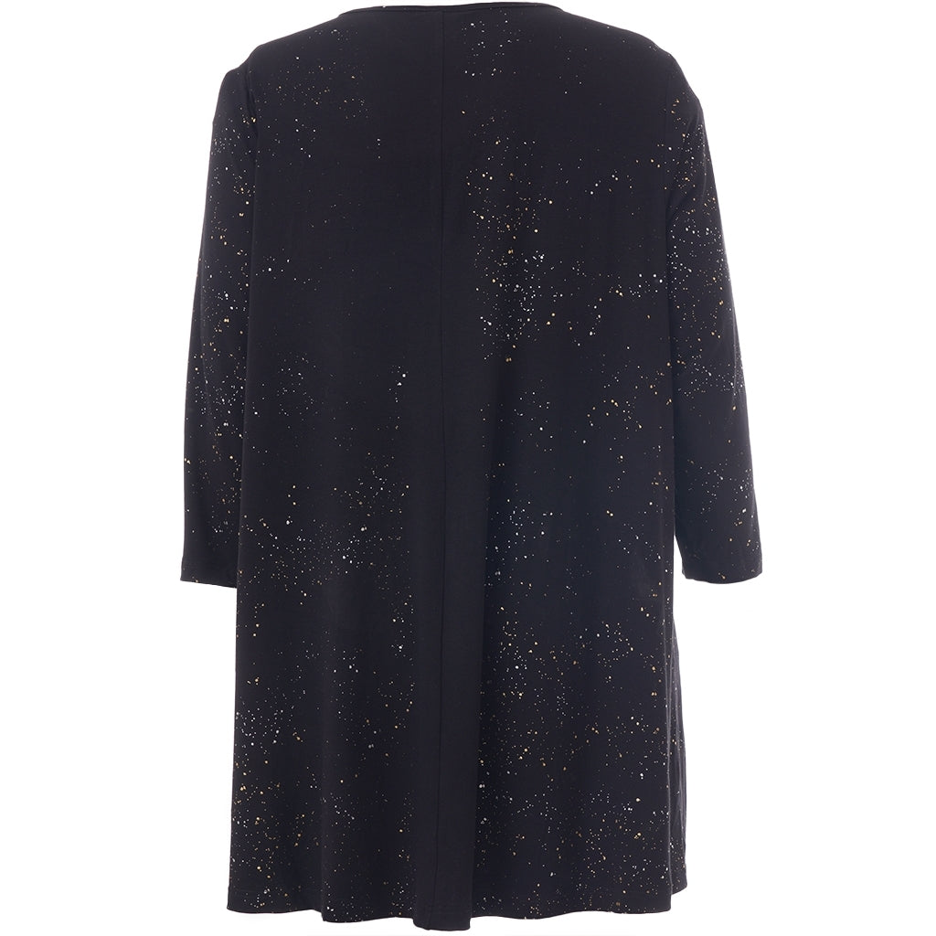 Studio SDitte Tunic Tunic Black with gold/silver dots
