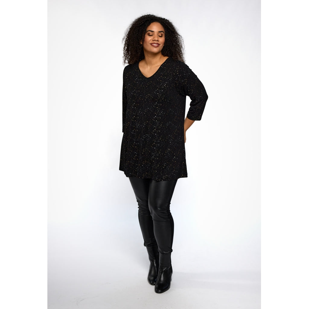 Studio SDitte Tunic Tunic Black with gold/silver dots