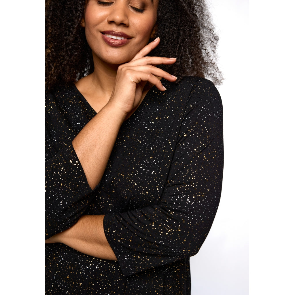 Studio SDitte Tunic Tunic Black with gold/silver dots