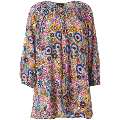 Studio SDorine Tunic with long sleeve Tunic Circle multicolor print