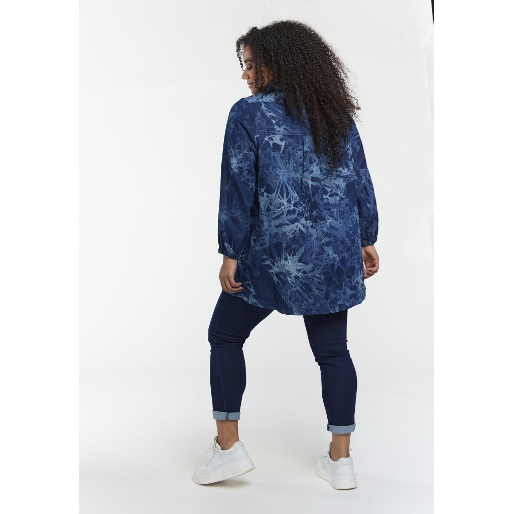 Studio SEllie Shirt Shirt Dark blue batik demin