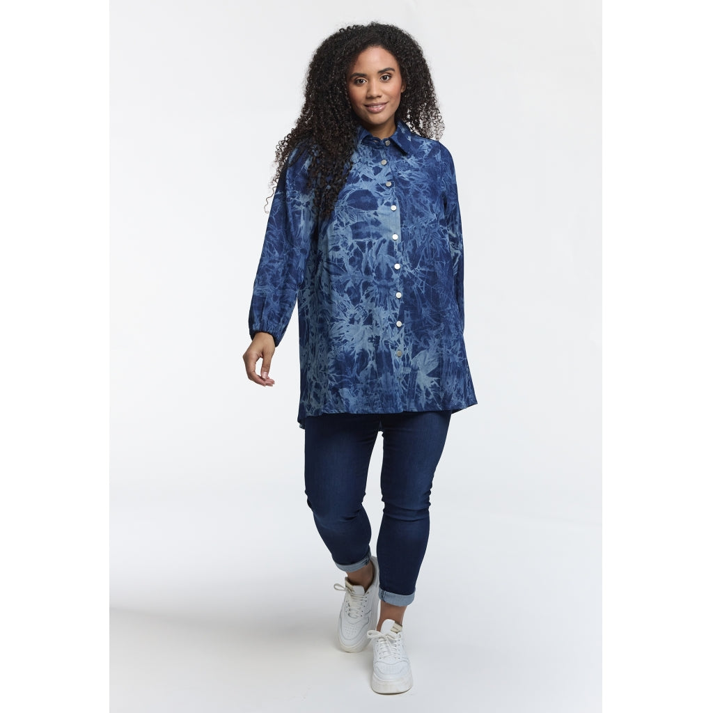 Studio SEllie Shirt Shirt Dark blue batik demin