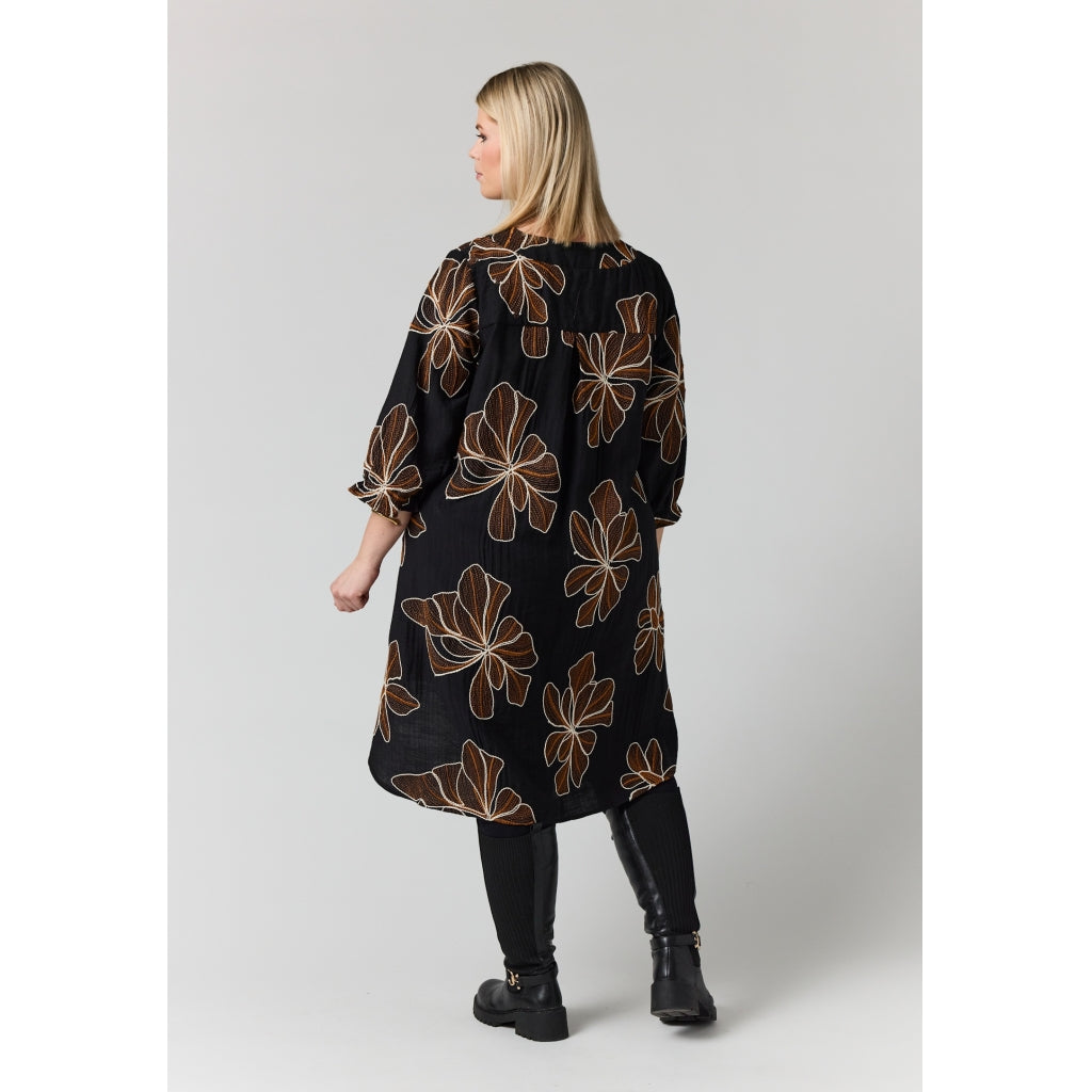 Studio SElma Shirt Shirt Black with flower