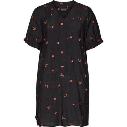 Studio SElma Shirt new sleeve Shirt Black with red berry