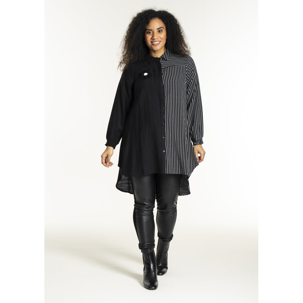 Studio SEmilie Shirt Shirt Black with white stripe