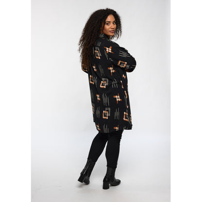 Studio SEmilie Shirt Shirt Black with copper and white patterns