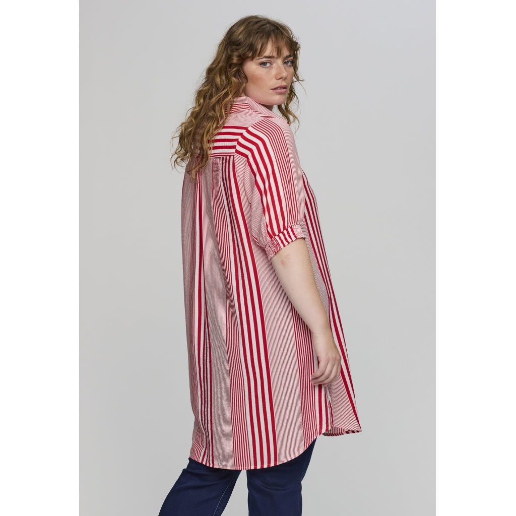 Studio SEmilie Shirt with short sleeves Shirt Red/White stripe
