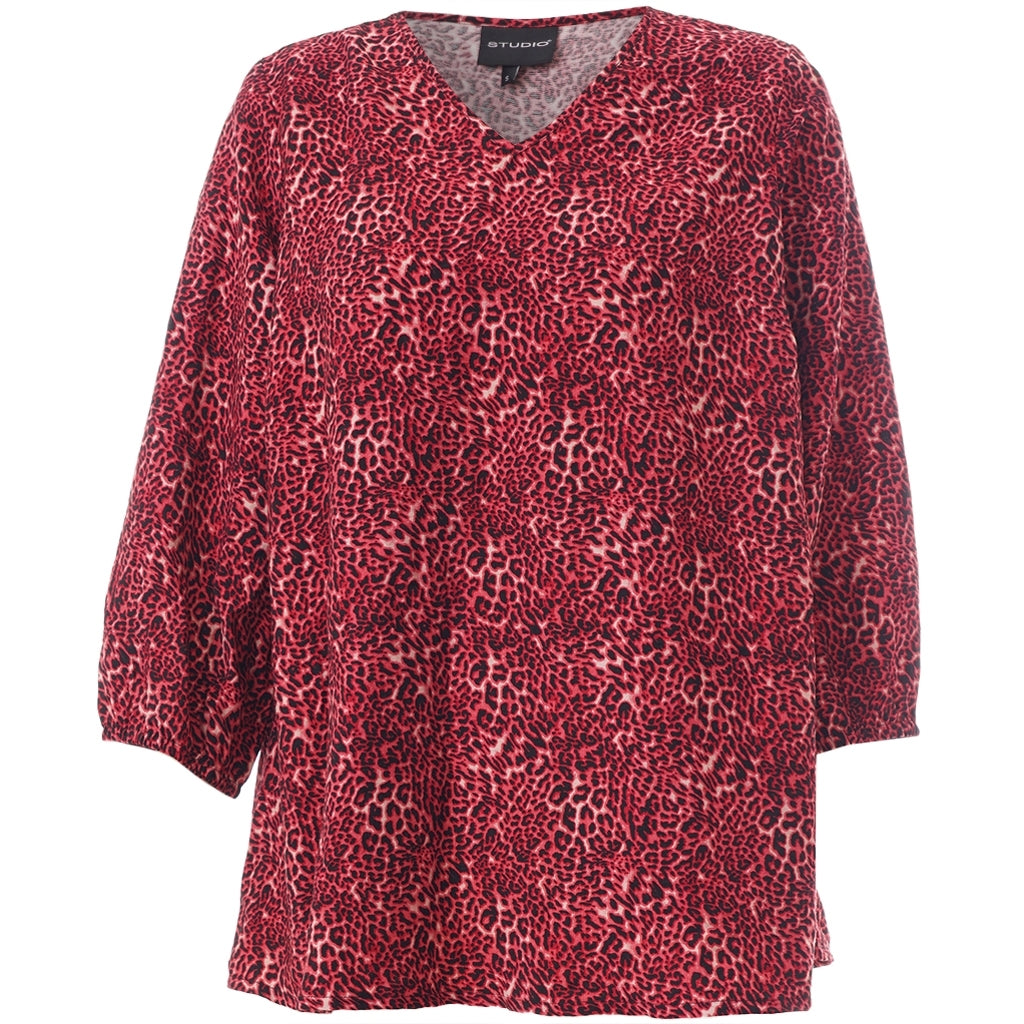 Studio SEmmy Blouse Blouse Black/red animal print