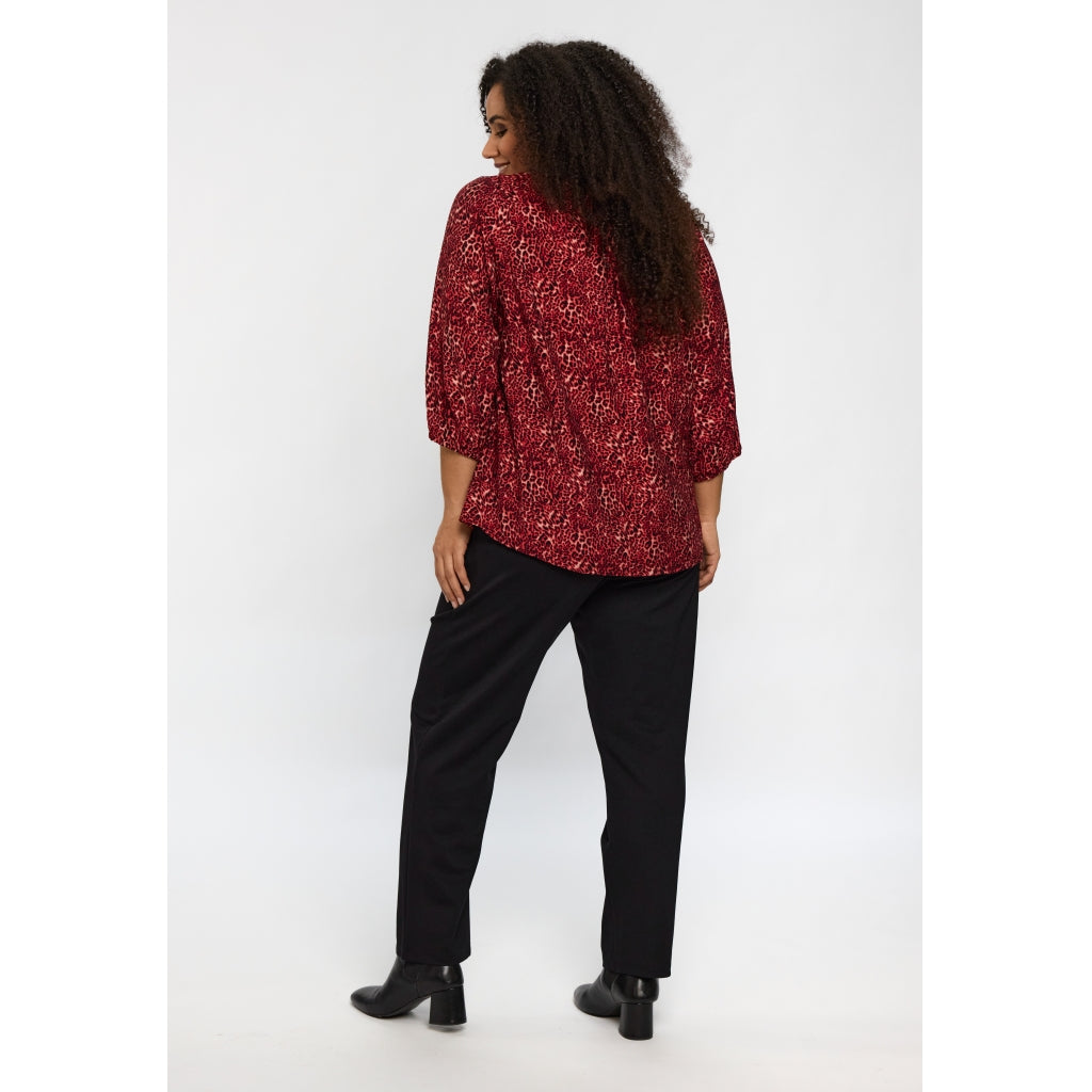 Studio SEmmy Blouse Blouse Black/red animal print
