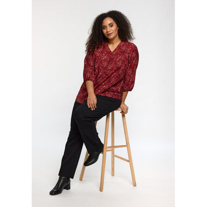 Studio SEmmy Blouse Blouse Black/red animal print