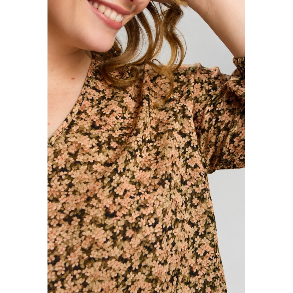 Studio SEmmy Blouse Blouse Tiny dusty rose flowers