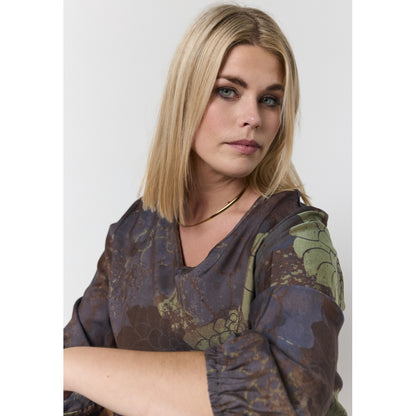 Studio SEmmy Blouse Blouse Brown green mix