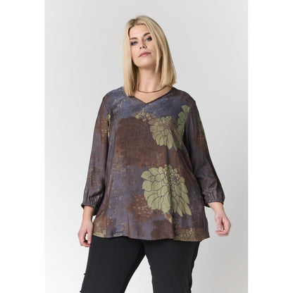 Studio SEmmy Blouse Blouse Brown green mix