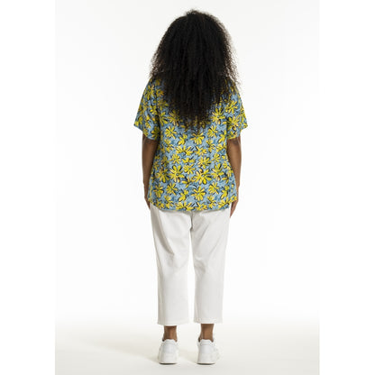 Studio SEsther Blouse Blouse Blue yellow green flowers