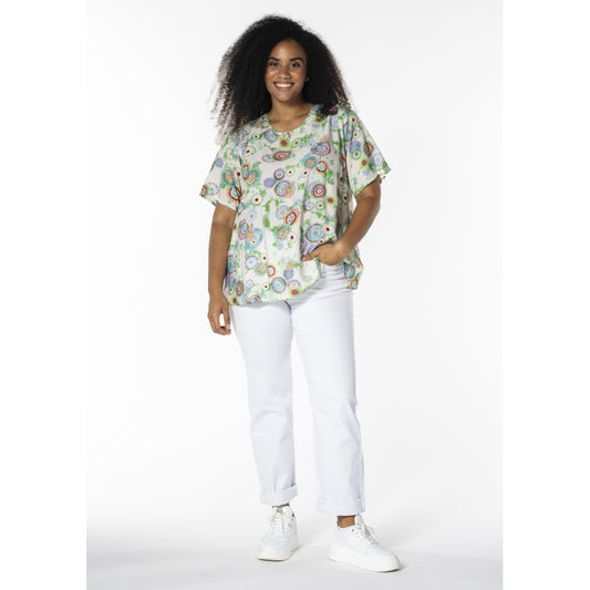 Studio SEsther Blouse Blouse Circle green mix