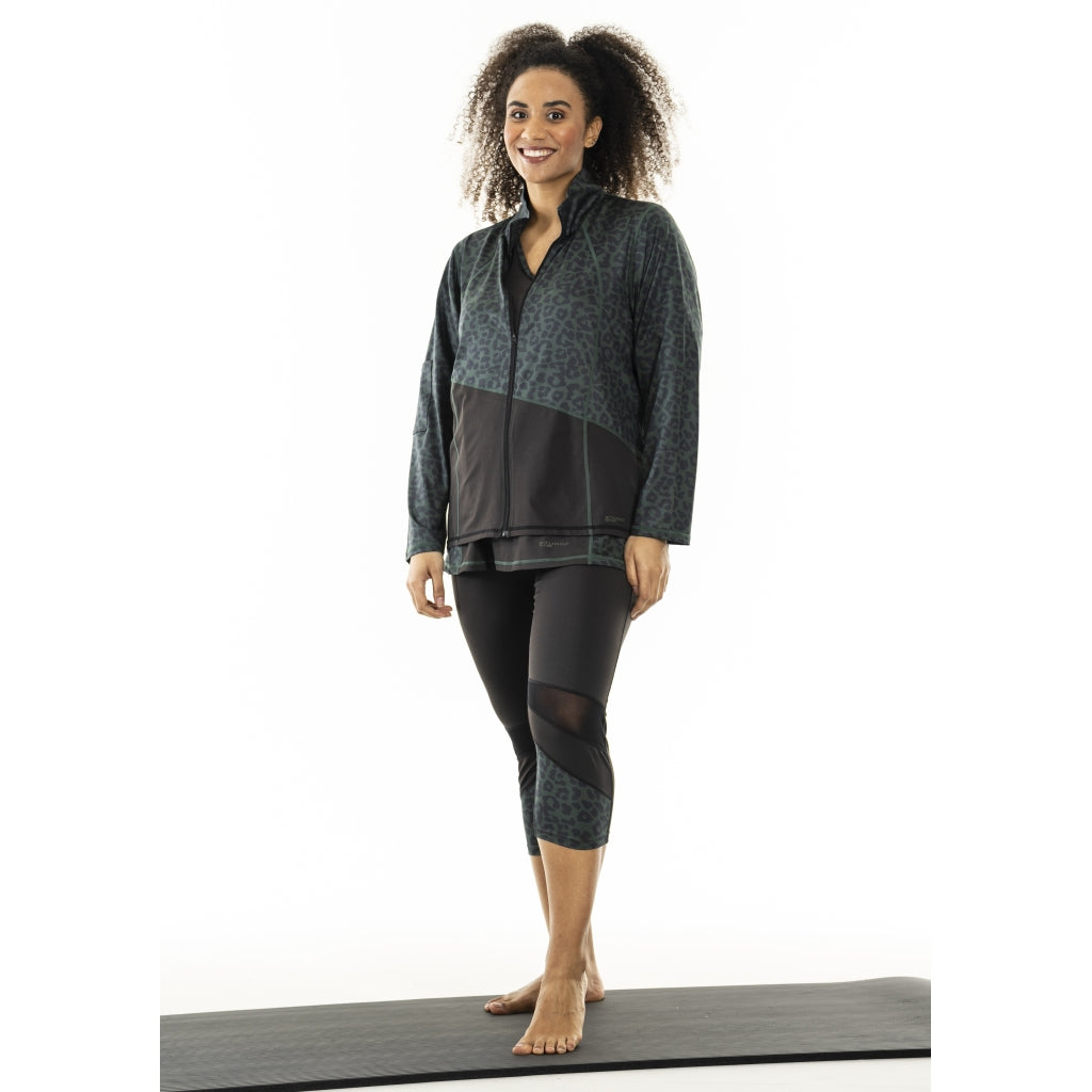 Studio SFitness Jacket Jacket Black with dusty green