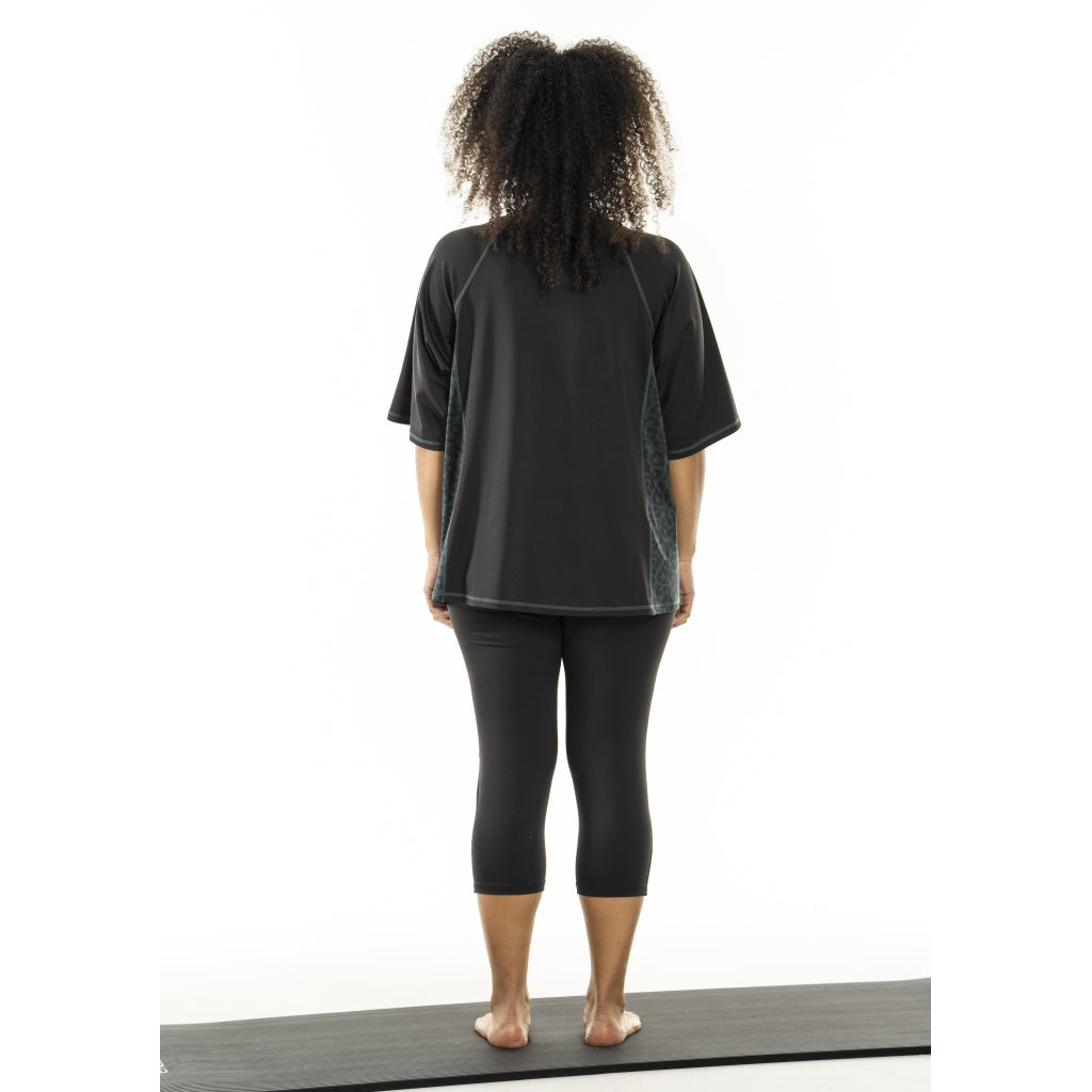 Studio SFitness T-shirt T-Shirt Black with dusty green