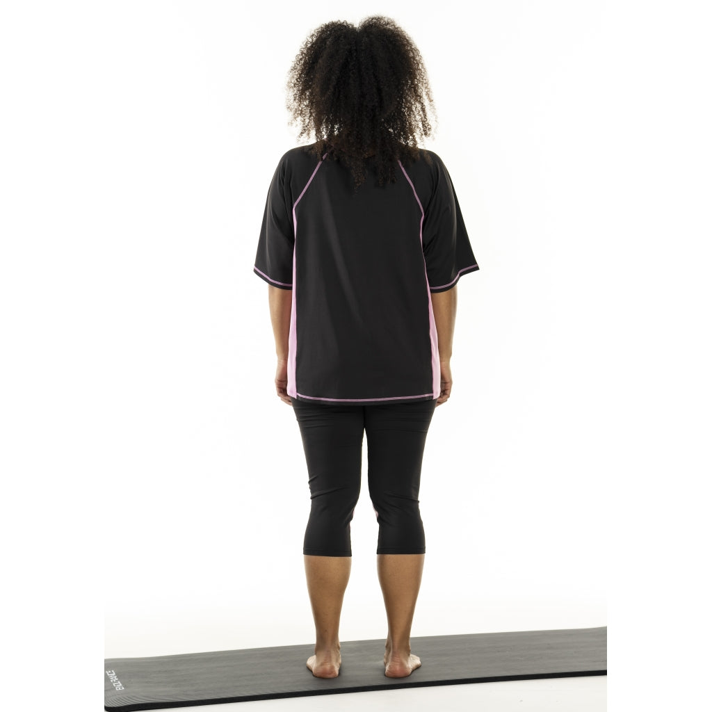 Studio SFitness T-shirt T-Shirt Black with dusty rosa