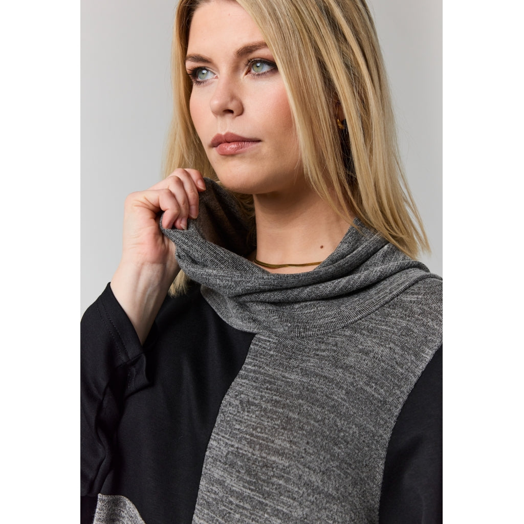 Studio SFlora Dress Dress Black + Grey melange