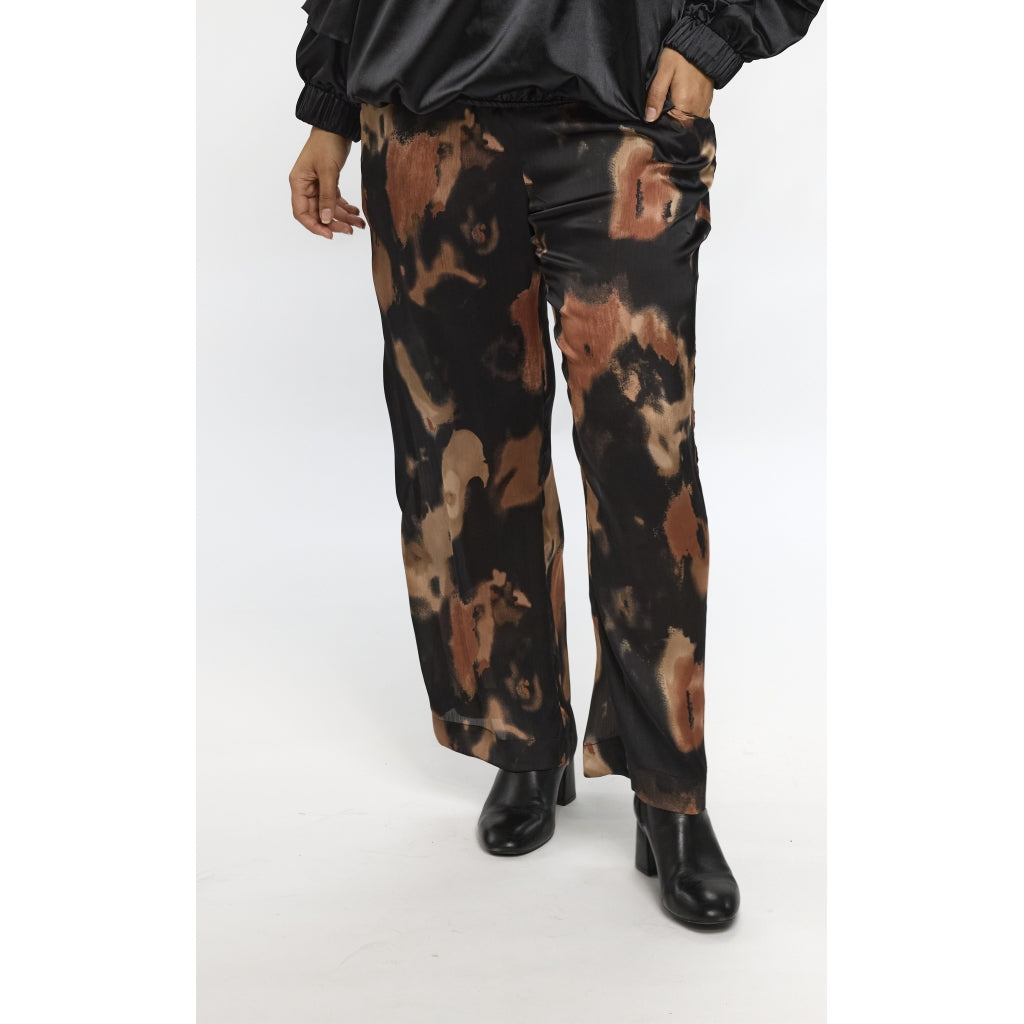 Studio SFylla Trousers Trousers Black with brown shades