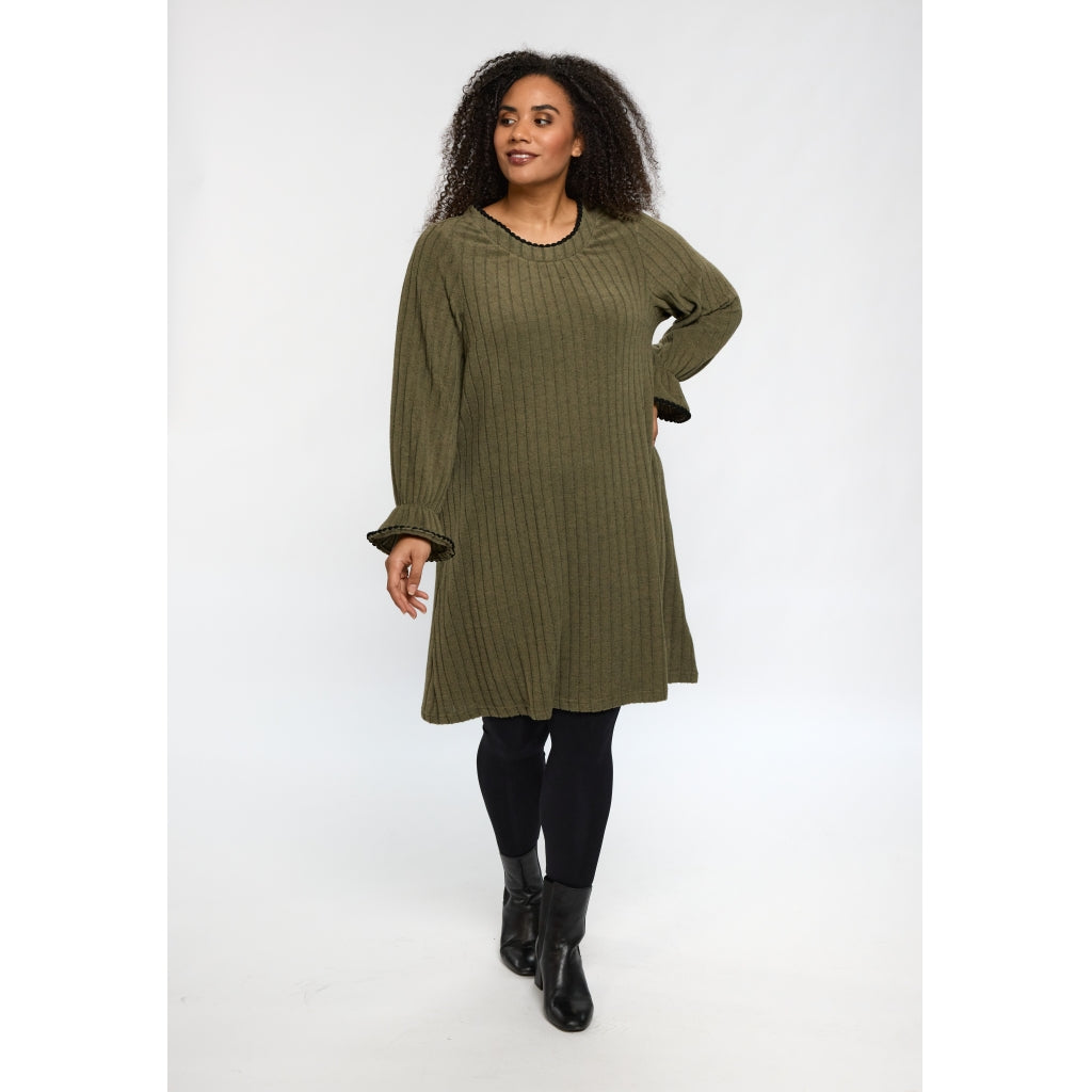 Studio SGerda Dress Dress Green with black deco