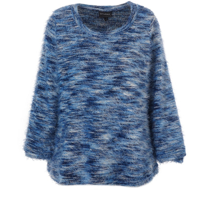 Studio SGinette Knit Sweater Blouse Blue