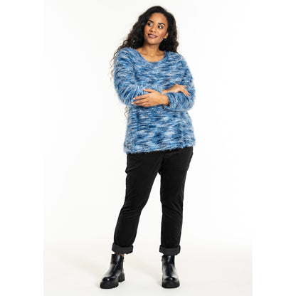 Studio SGinette Knit Sweater Blouse Blue