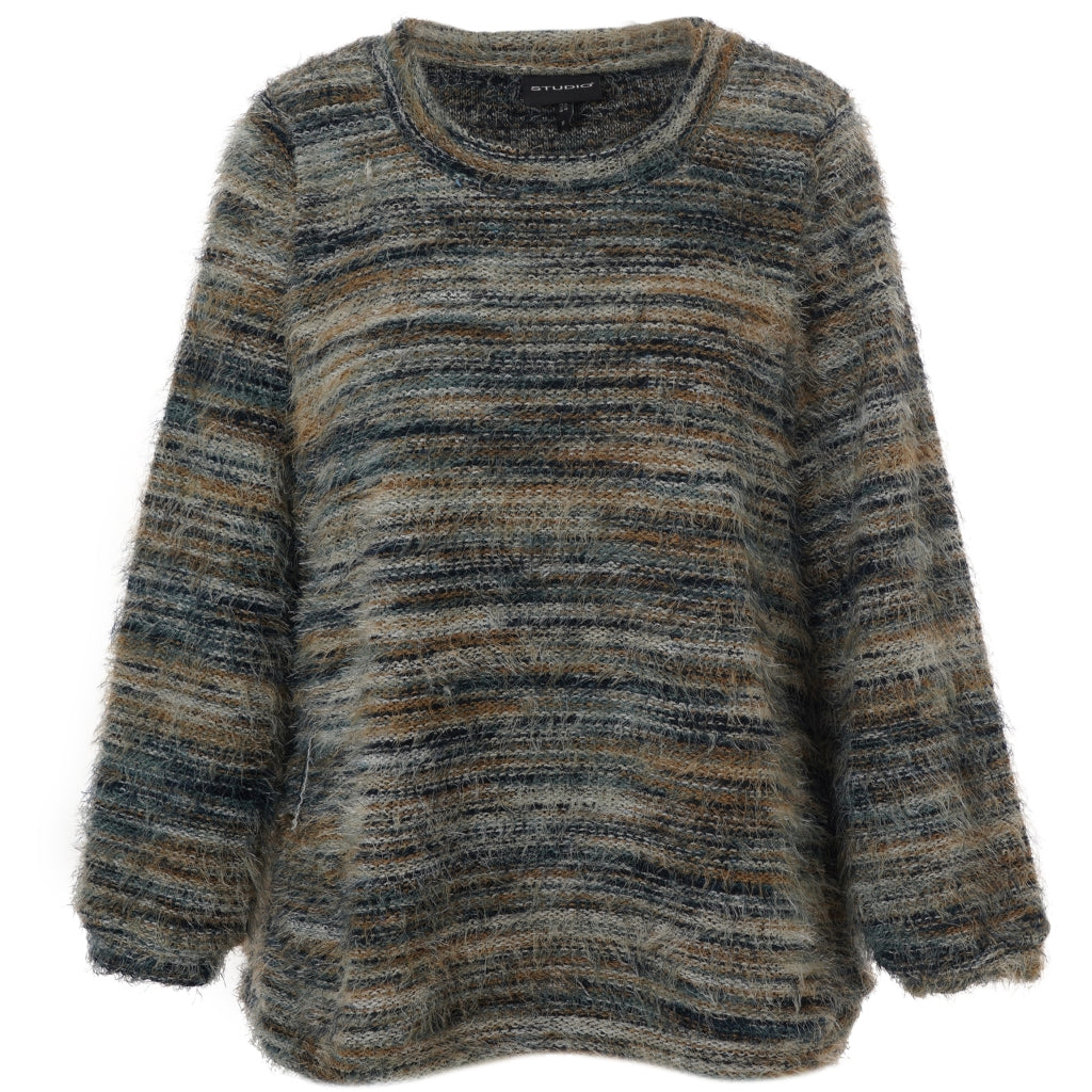 Studio SGinette Knit Sweater Blouse Green