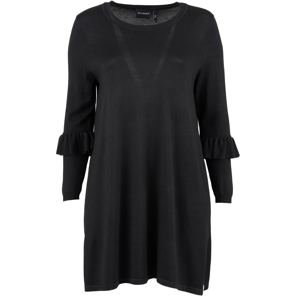 Studio SGitten knitted dress Dress Black