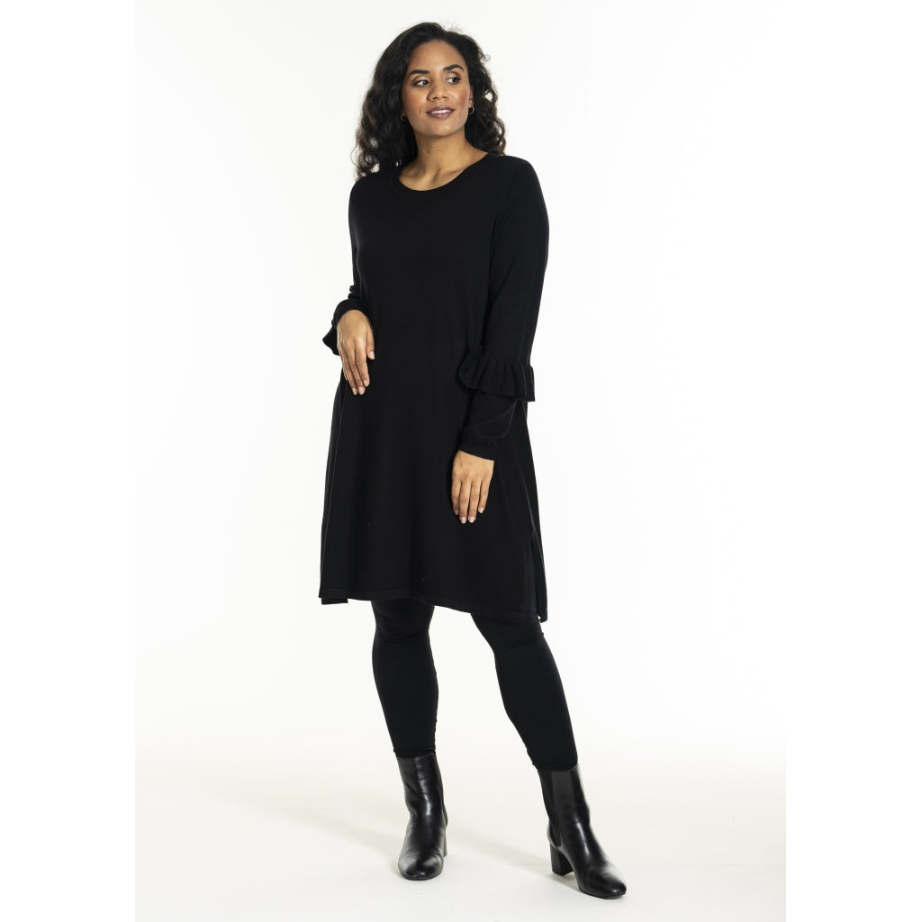 Studio SGitten knitted dress Dress Black