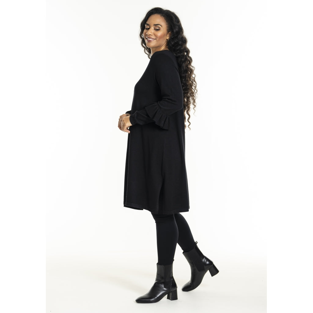 Studio SGitten knitted dress Dress Black