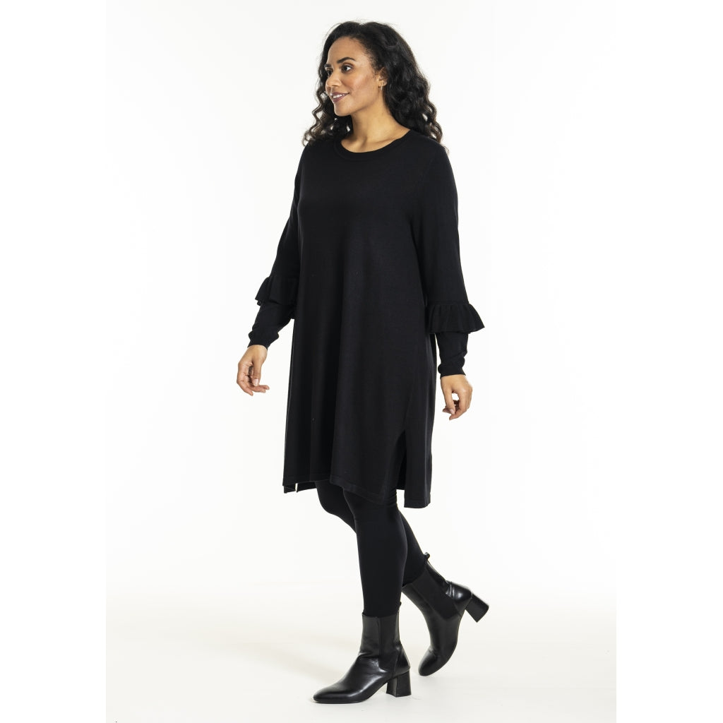Studio SGitten knitted dress Dress Black