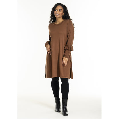 Studio SGitten knitted dress Dress Camel