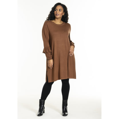 Studio SGitten knitted dress Dress Camel